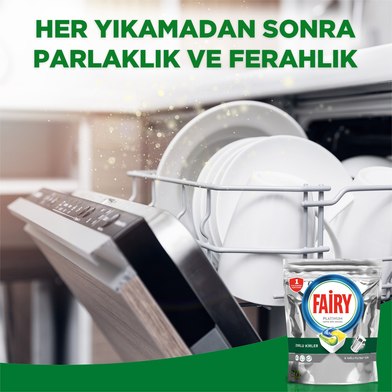 قرص ماشین ظرفشویی فیری ۷۲ تایی پلاتینیوم
