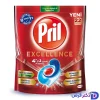 قرص ماشین ظرفشویی 4 در 1 پریل مدل Excellence بسته 22 عددی