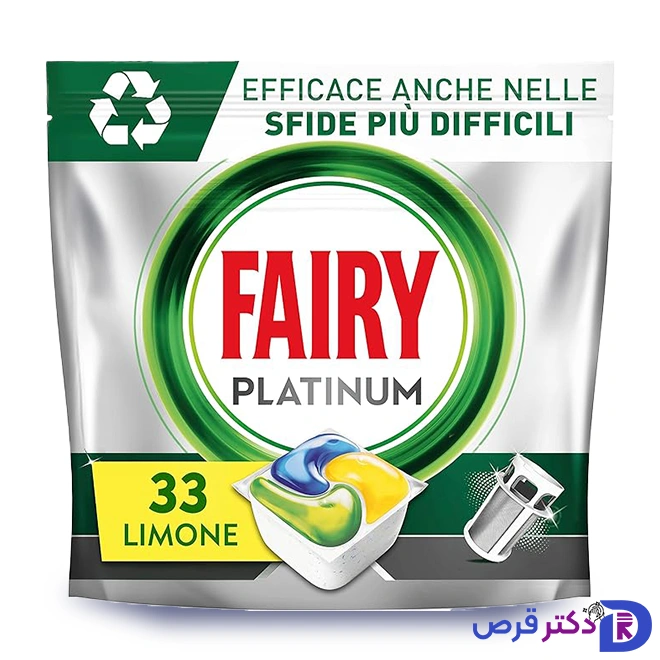 قرص ماشین ظرفشویی فیری پلاتینیوم 33 عددی 1 قرص ماشین ظرفشویی فیری Platinum بسته 33 عددی