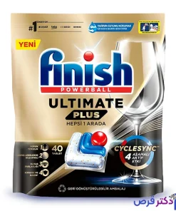 قرص ماشین ظرفشویی فینیش مدل Ultimate Plus Hepsi 1 Arada بسته 40 عددی