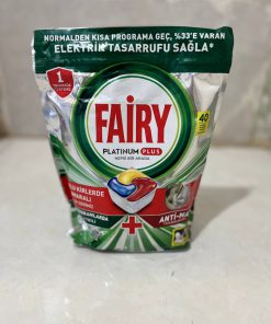 قرص ماشین ظرفشویی فیری مدل Platinum Plus بسته 40 عددی اصل